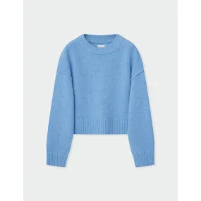 Ulrikke Blue Melange Wool Sweater.