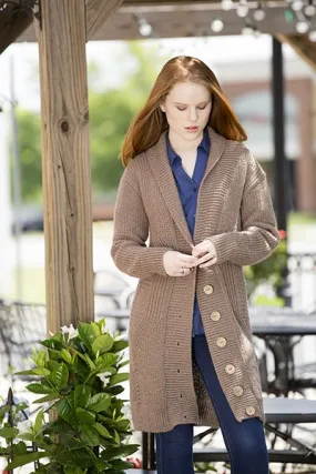 Universal Yarn Deluxe Cable Collection Patterns - Hickory Grove Cardigan - PDF Download