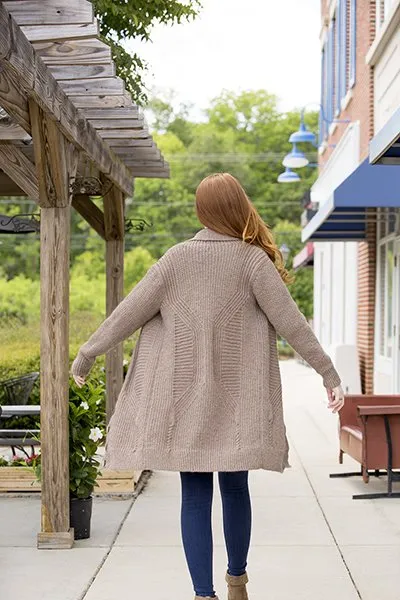 Universal Yarn Deluxe Cable Collection Patterns - Hickory Grove Cardigan - PDF Download
