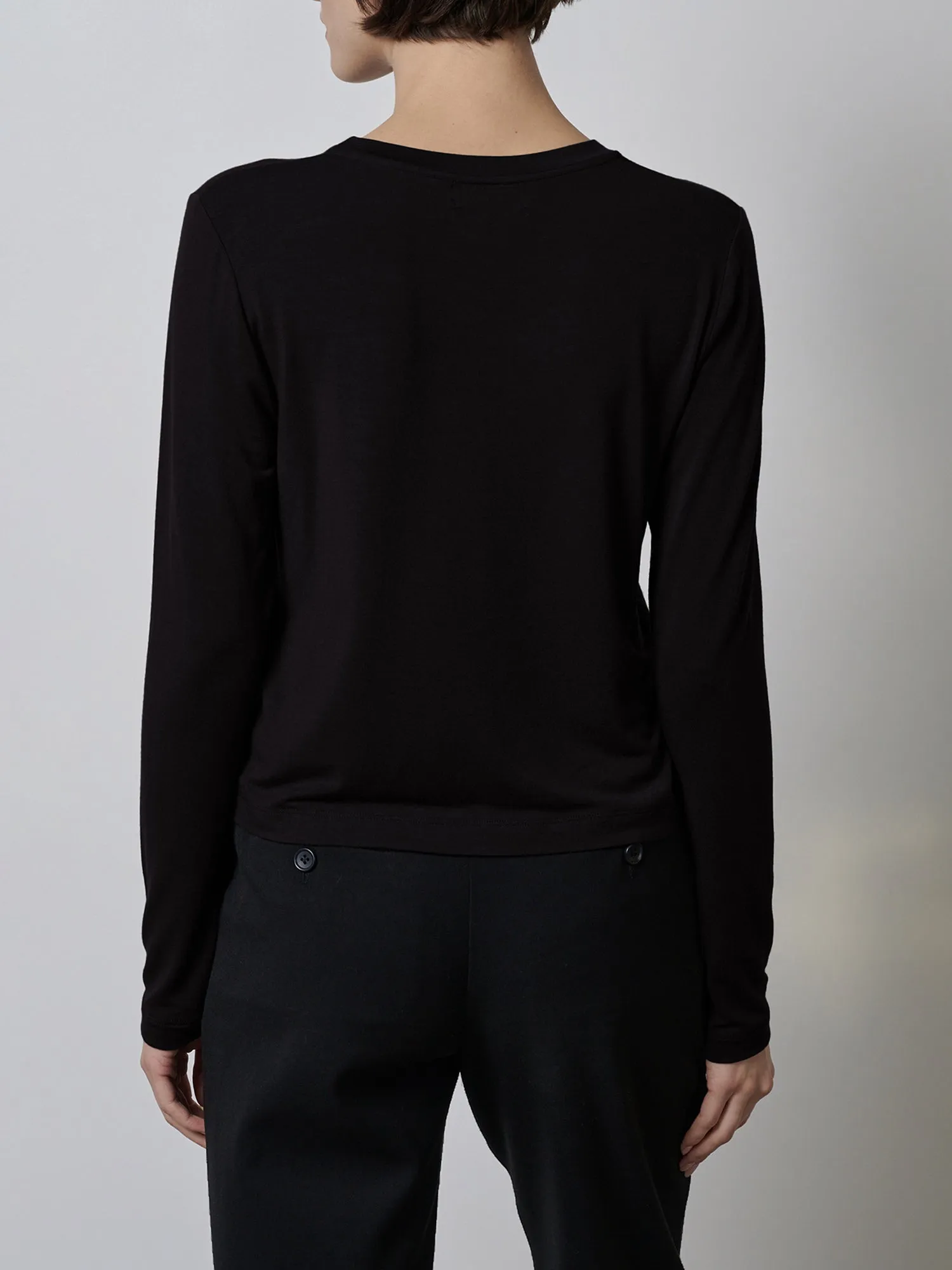 Velvet Modal Jersey L/S Top Pacifica