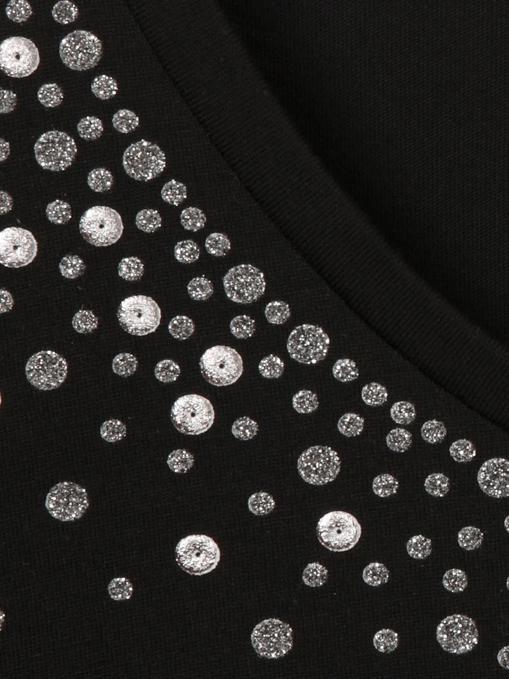 Via Appia Due Black Sparkle Top