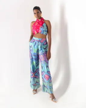 Vogue Holographic Silk Pant