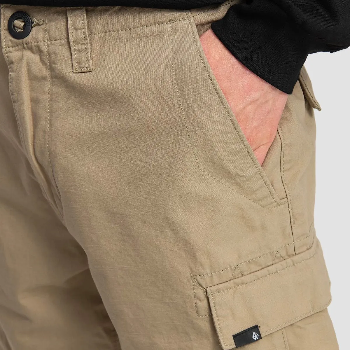 Volcom March Cargo Shorts Khaki