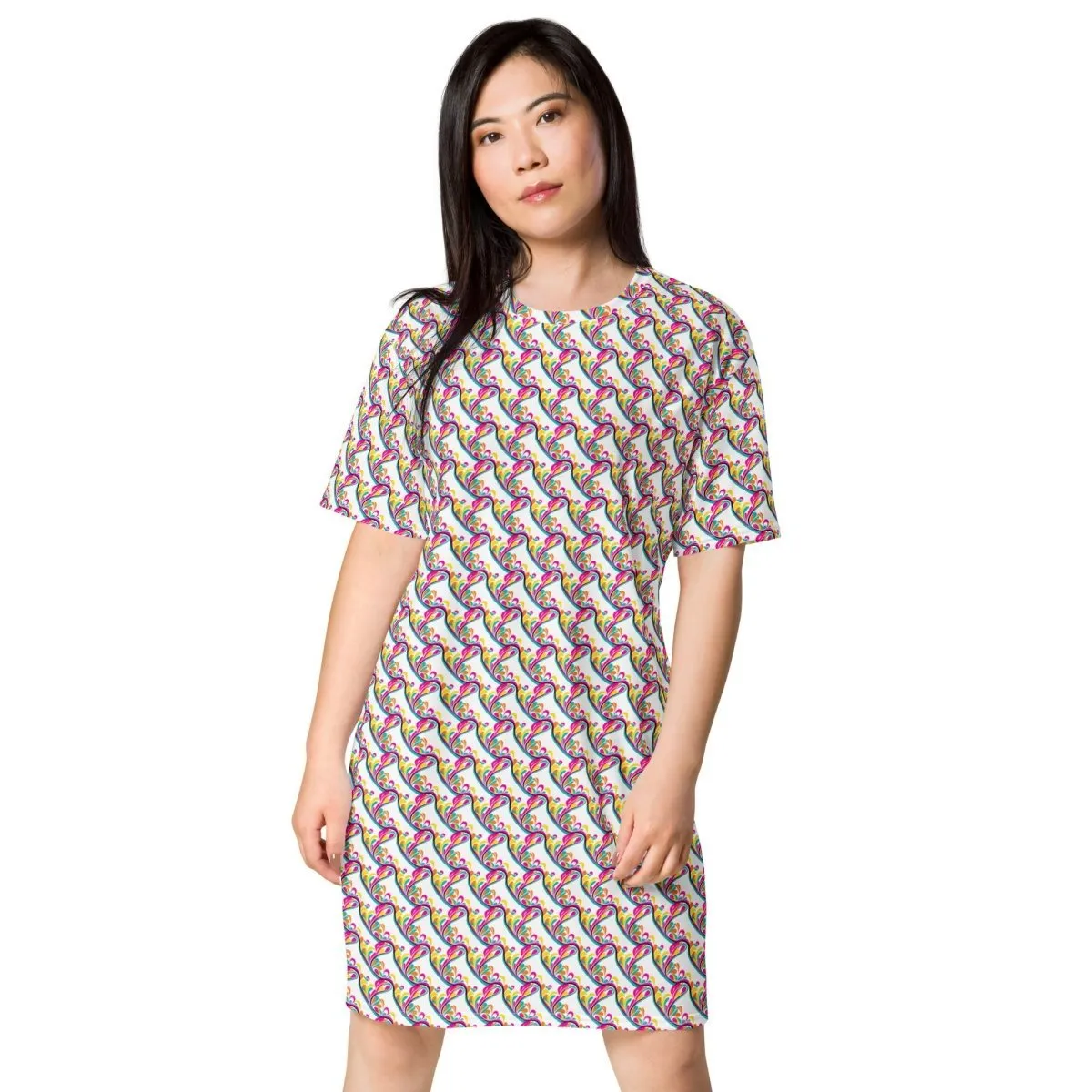 Wavy Hearts T-Shirt Dress