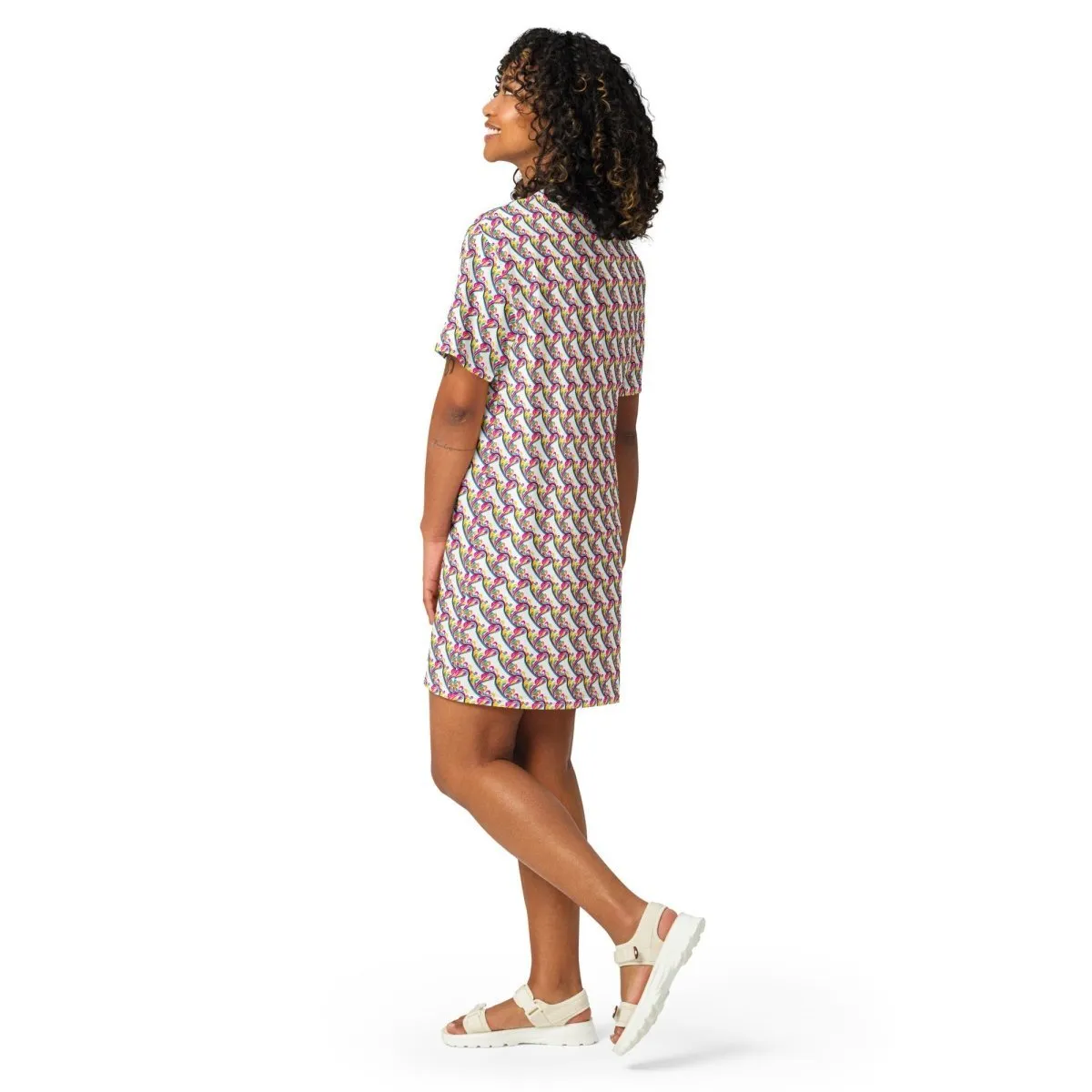 Wavy Hearts T-Shirt Dress