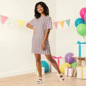 Wavy Hearts T-Shirt Dress