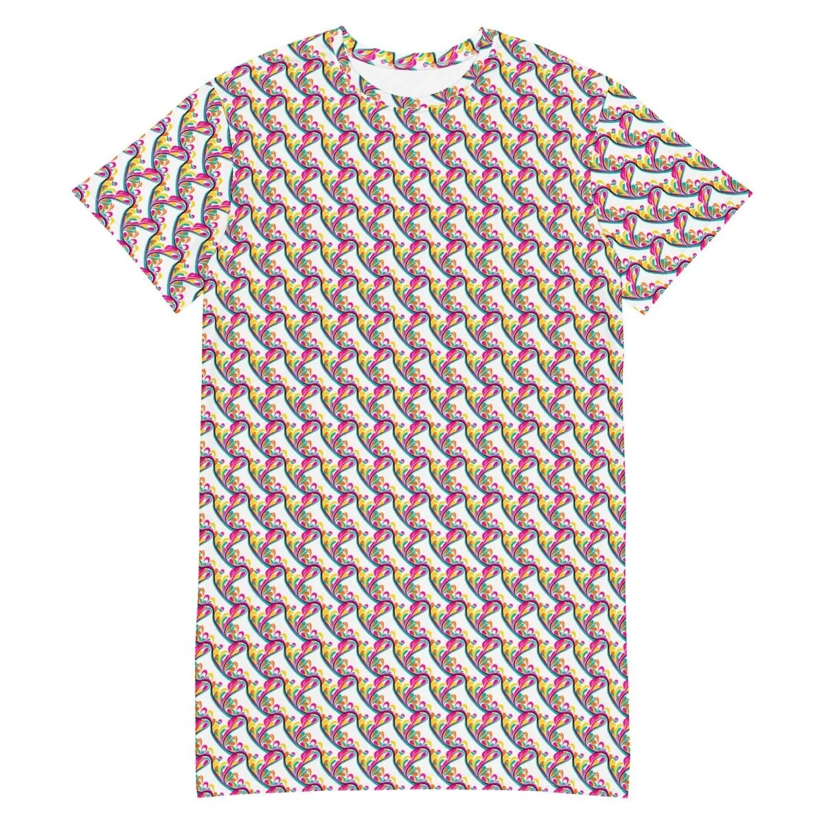 Wavy Hearts T-Shirt Dress