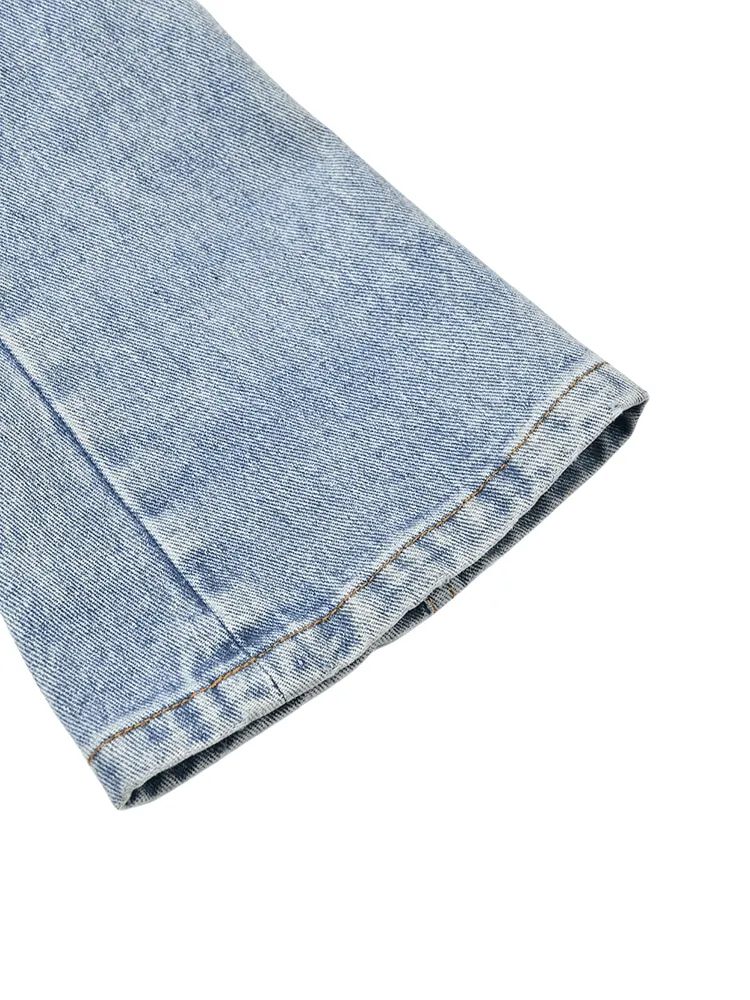 Women's Denim Patchwork Blazer