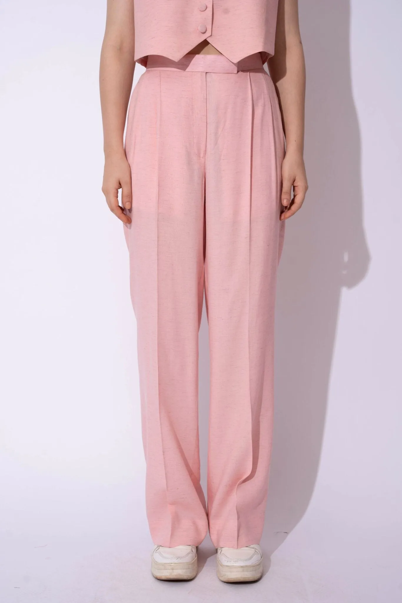 Women's Formal Linen Waistcoat with Pants