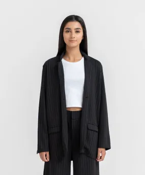 Women's LuxeStretch Pin Stripe Blazer