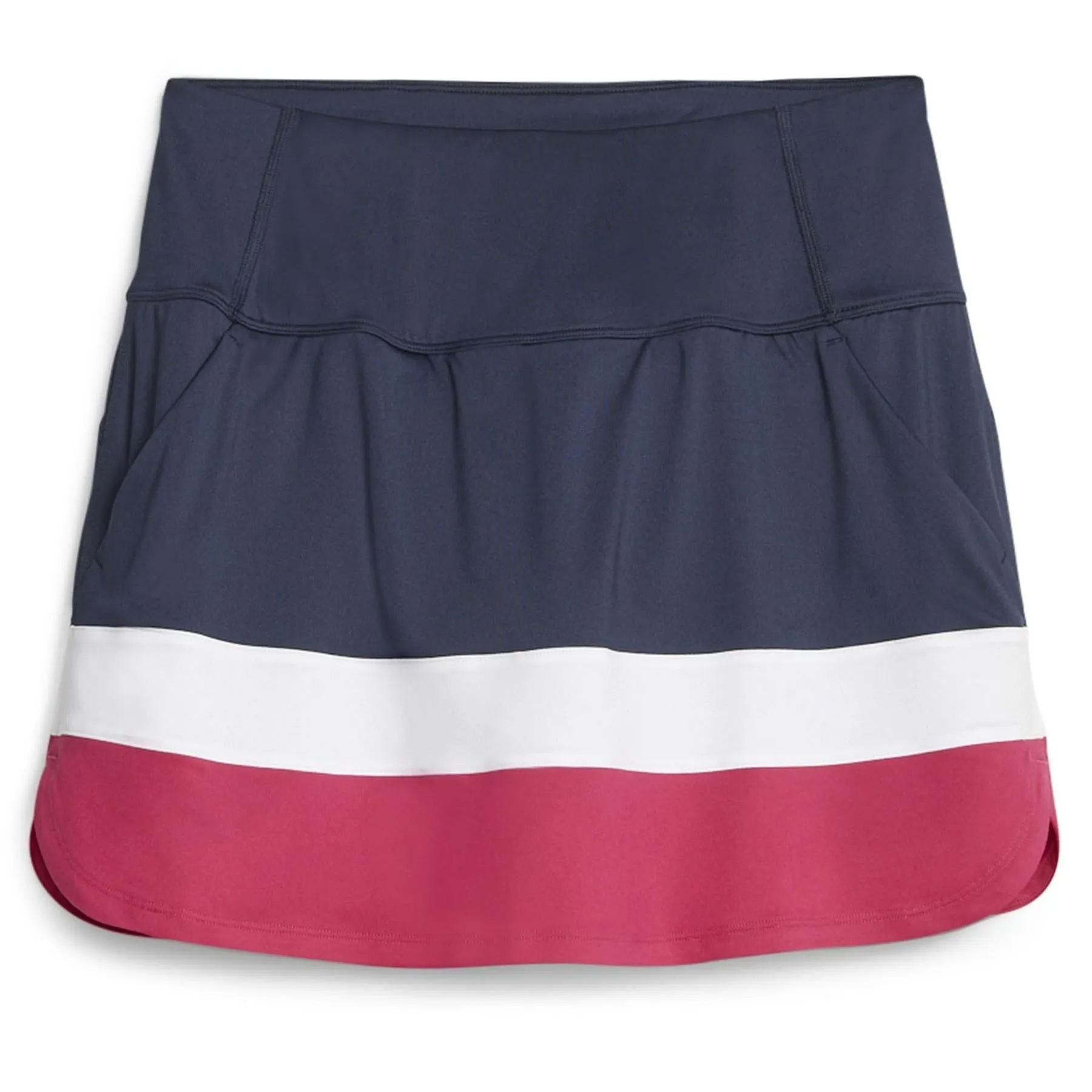 Womens Pwrmesh Colorblock Skirt Navy Blazer-Pinktastic - AW23