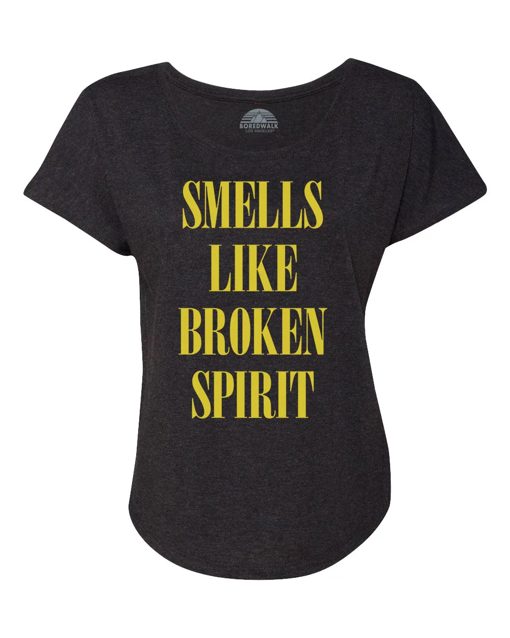 Women's Smells Like Broken Spirit Scoop Neck T-Shirt