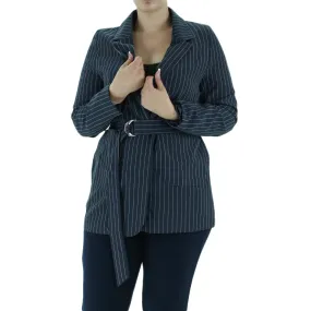 Women's Striped Blazer,Navy