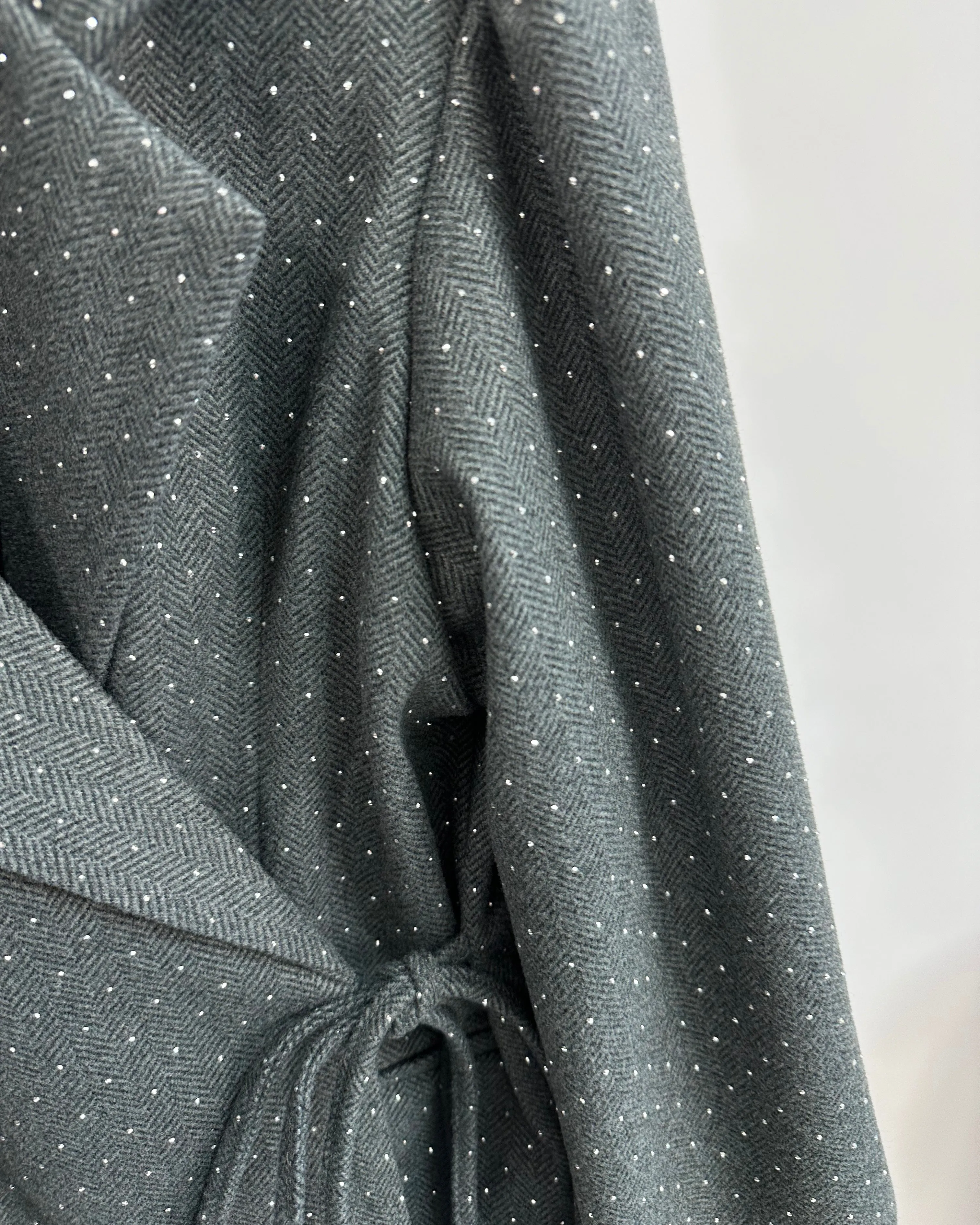 Wrap Blazer Strass Grey