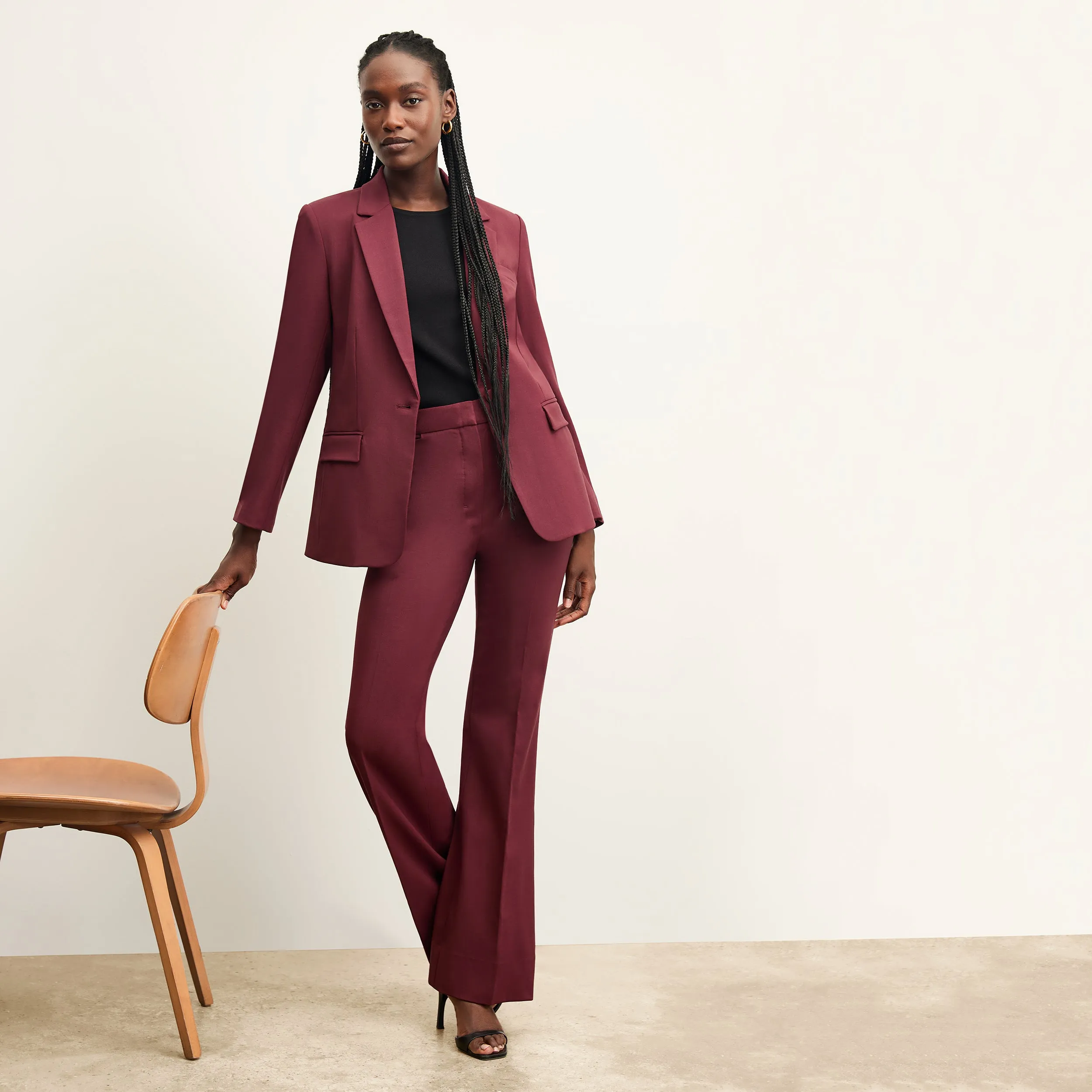 Yiyan Blazer - Wool Twill :: Shiraz