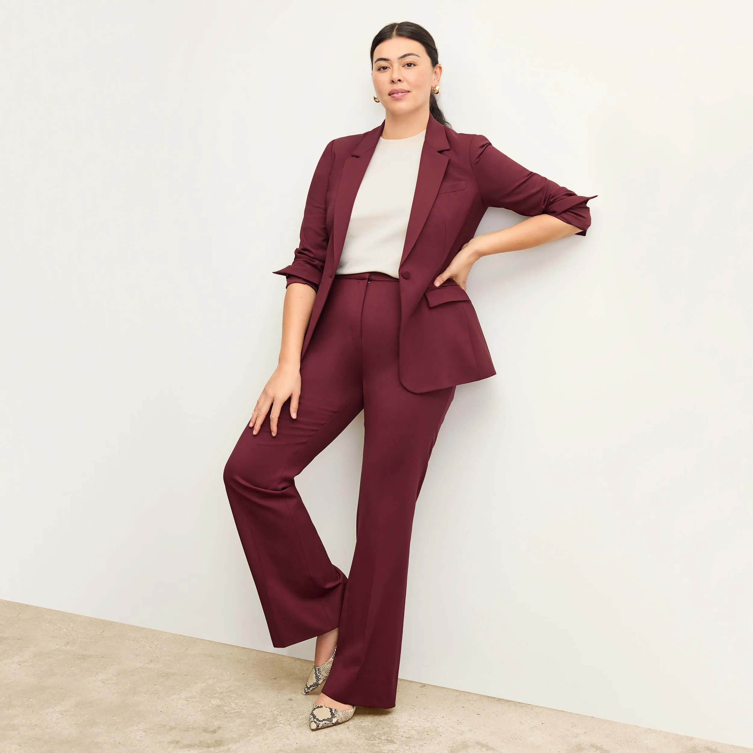 Yiyan Blazer - Wool Twill :: Shiraz