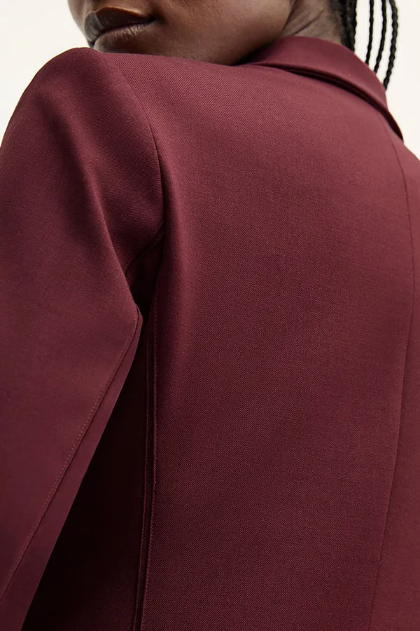Yiyan Blazer - Wool Twill :: Shiraz
