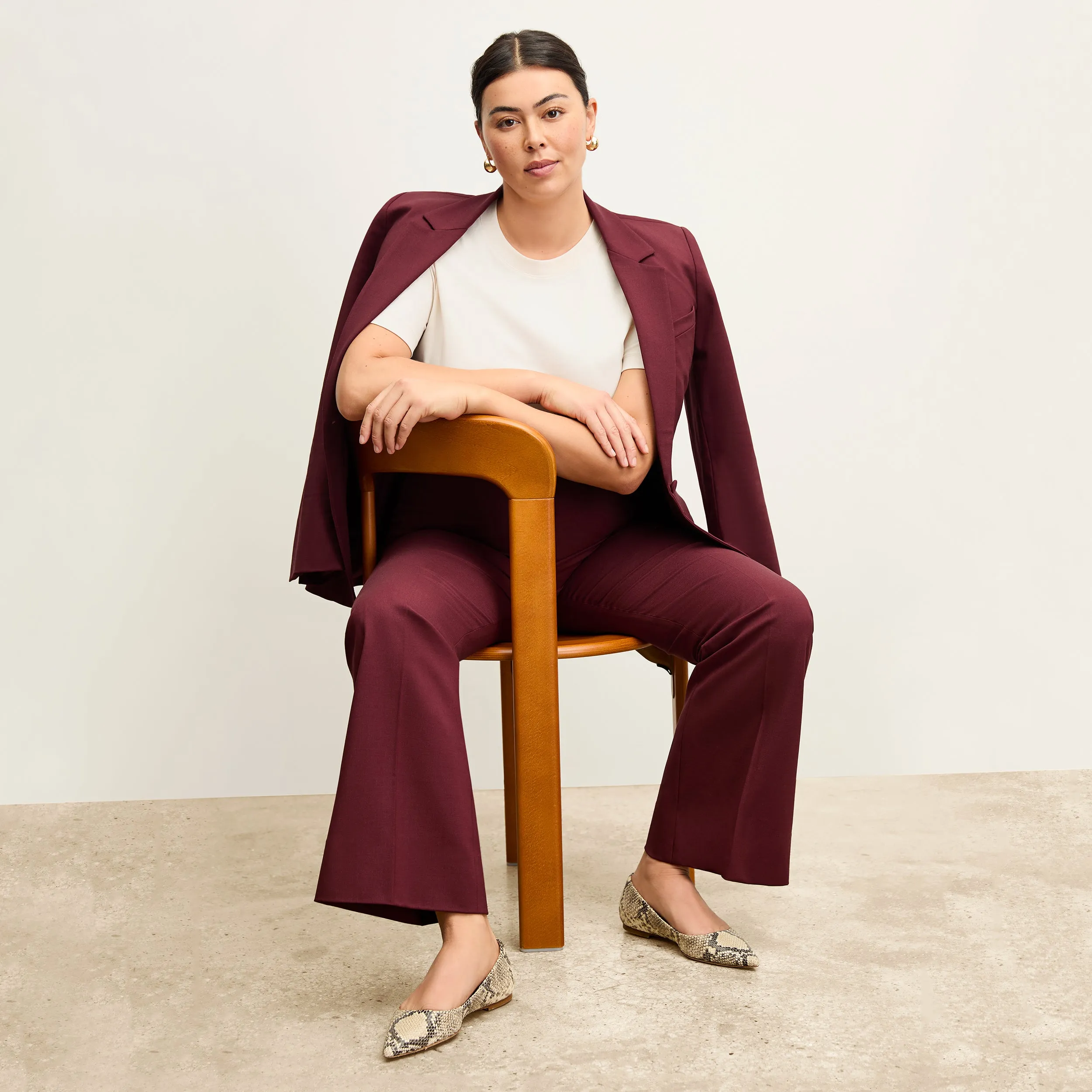 Yiyan Blazer - Wool Twill :: Shiraz