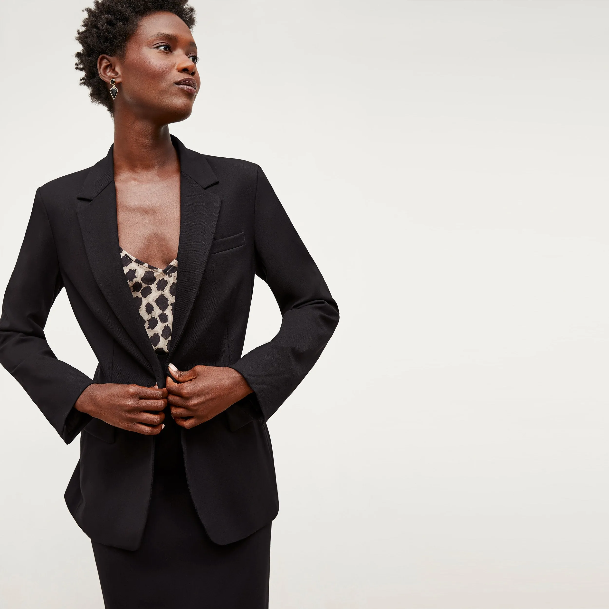 Yiyan Classic Blazer 1.0 - Wool Twill :: Black