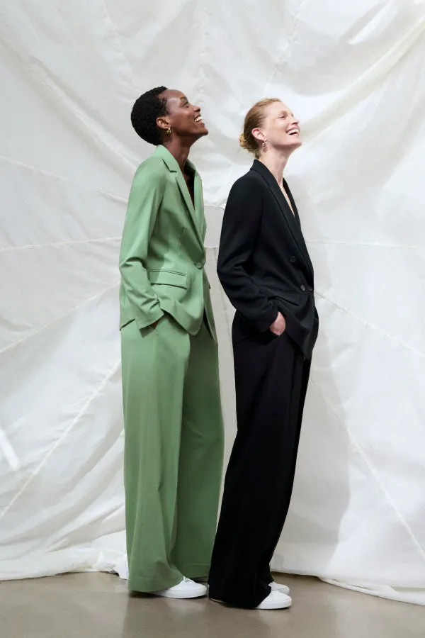 Yiyan Classic Blazer - Wool Twill :: Parisian Green