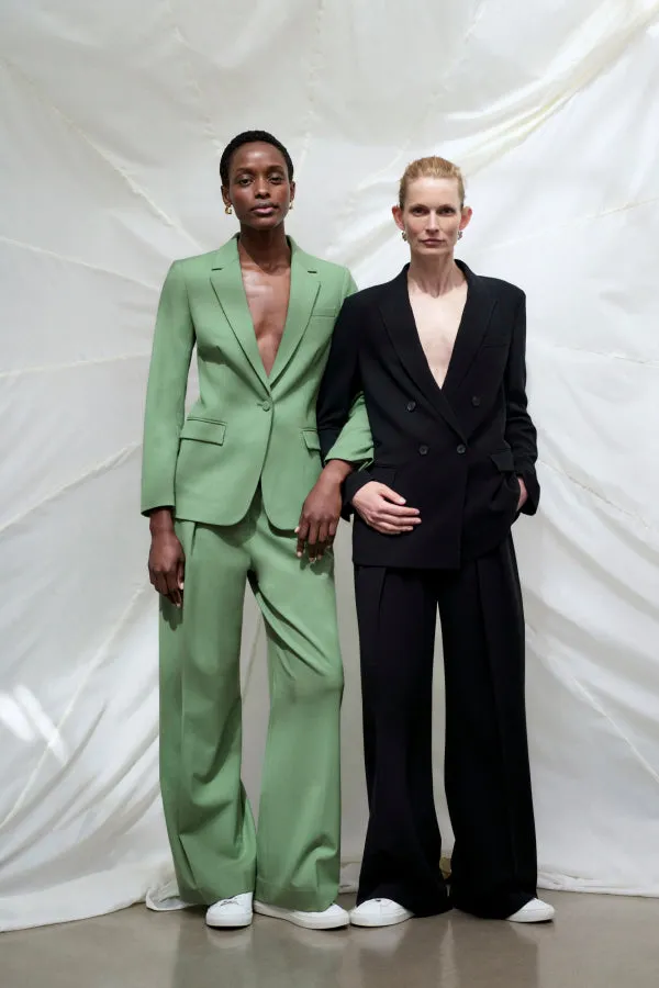Yiyan Classic Blazer - Wool Twill :: Parisian Green