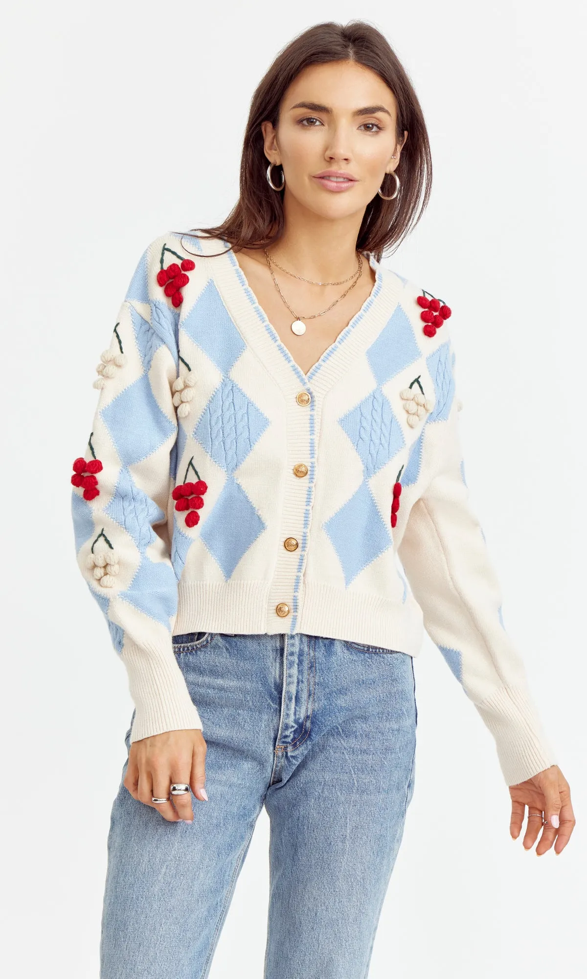 Zena Pom Pom Cardigan