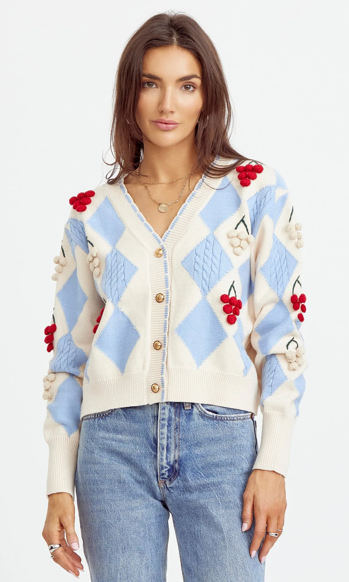 Zena Pom Pom Cardigan